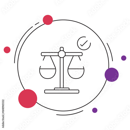 Law Icon, Criminal Law, Civil Law, Family Law, Labor Law, Property Law, vector
