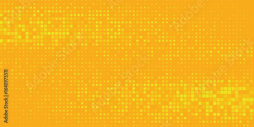 Dots halftone yellow and dark blue color pattern gradient grunge texture background.