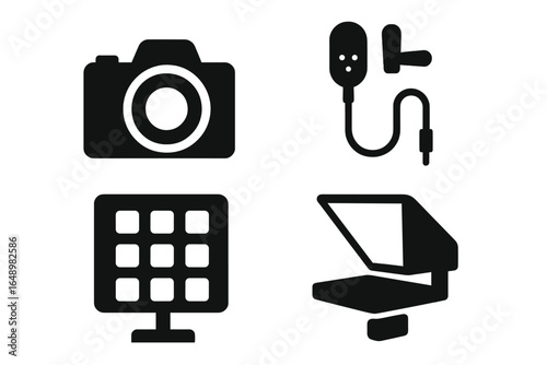 Creative tools for modern photography showcased with essential gadgets