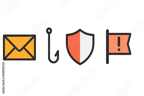 Understanding phishing through email, security measures, and alert symbols to enhance online safety awareness