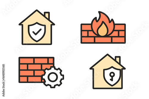 Protecting homes with firewalls and security features in residential areas