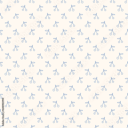 Hand drawn cherry cottage core seamless pattern with a charming whimsical coquette design. Soft blue, pastel, and nostalgic print. Perfect for textiles and romantic vintage-inspired decor.