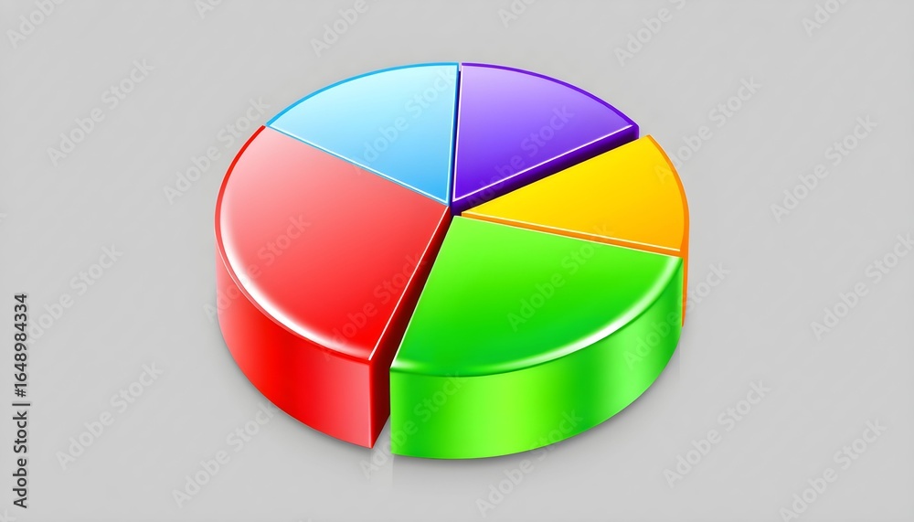 Obraz premium colorful pie chart