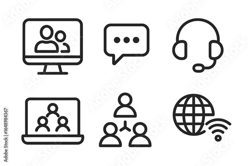 Technology in communication facilitates virtual meetings, chat functions, and global connectivity for workplaces