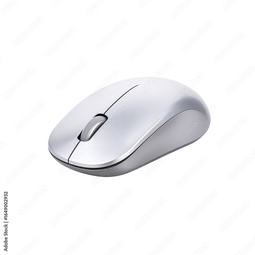 Silver Wireless Computer Mouse Silver Wireless Computer Mouse