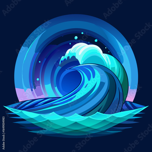 -hologram-of-a-giant-ocean-wave--blue-and-turquois (1)