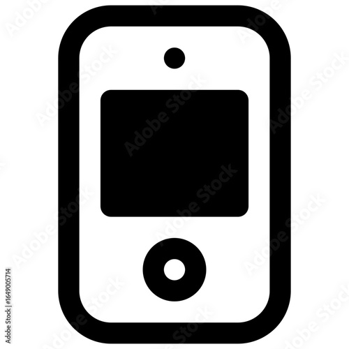 Motion detector. Outlined stroke vector icon with black-filled details.