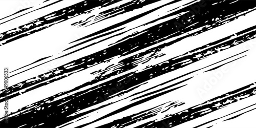 black yellow brush wrap car sticker pattern abstract banner sporty lines black white color combination grunge brush modern pattern racing motorsport vector design.