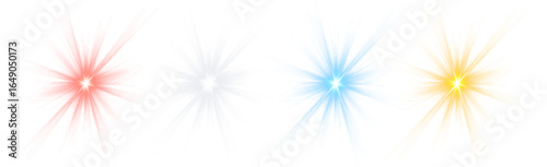 Star, color, light, shine, sparkling, starlight, flash, cosmic beam with starlight glow and festive decoration, png.
