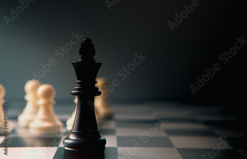 chess board game concept. chess ideas, competition and strategy