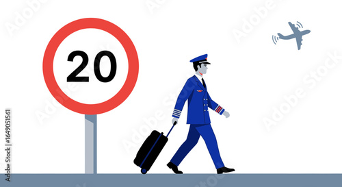 Pilot's Limit A Symbolic Depiction Of Velocity Restriction For Aviation Professional