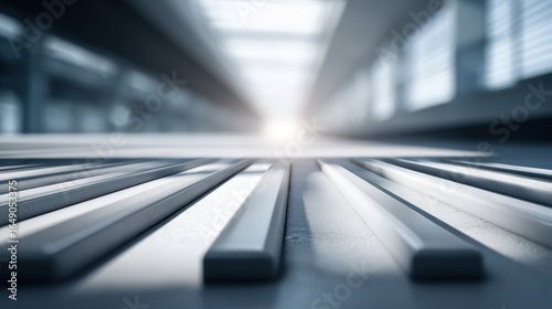 this ultraminimalist photograph highlights single main object surrounded by soft blurred white text bars