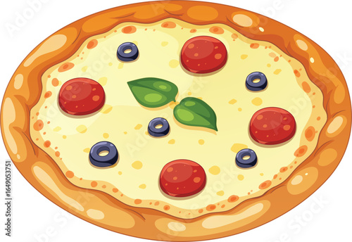 pizza isolated on white background