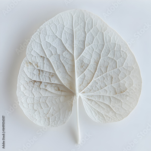leaf on black background