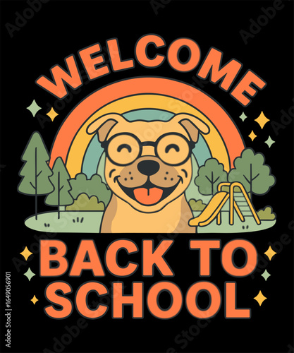 Dog back to school design for teacher and students who love dogs and surprise your classroom in your first day of school, Perfect Gift Idea for Boys Girls Teachers dog lovers, and owners to celebrate 