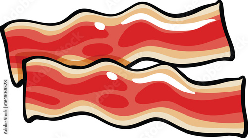 crispy bacon clipart