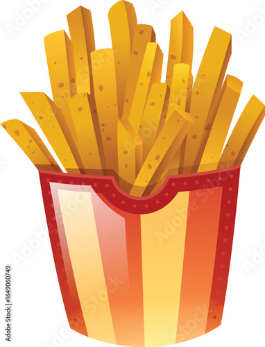 french fries with ketchup