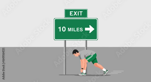 Road To Success Starts With Perseverance And Hard Work In Sport Activity