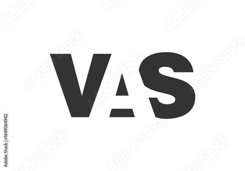 VAS logo design. Initial letter V A S bold font style for tech startups, consulting, corporate branding. Creative company name, headlines typography identity, trendy logotype.