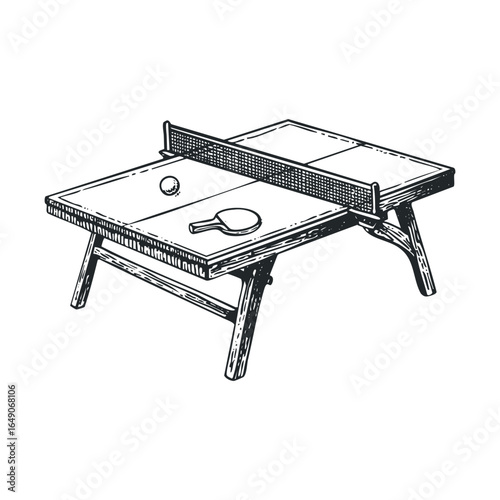 Enjoy table tennis with friends in an exciting game setting