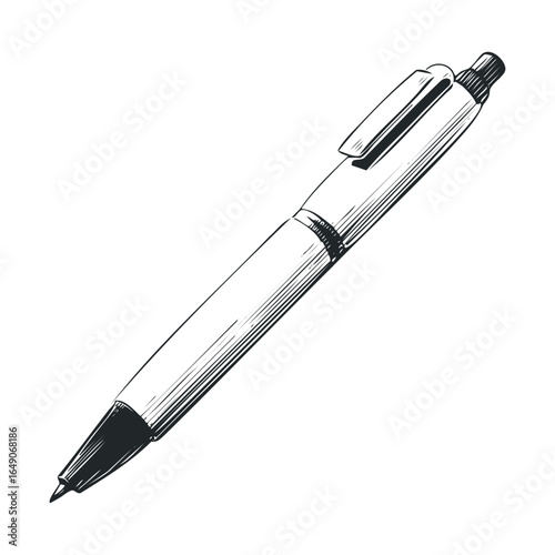 Classic ballpoint pen for writing and drawing purposes
