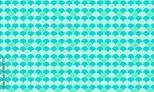 Serene teal and turquoise scales pattern.  Perfect for websites, backgrounds, packaging, and textile designs. Evokes calmness, ocean vibes, and subtle elegance.