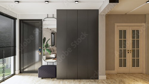 interior of a modern house, interior of a house, 3d, Render, Rendering