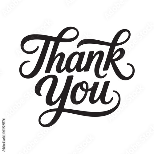 elegant thank you calligraphy lettering png jpeg vector graphic for greeting cards invitations posters printable projects