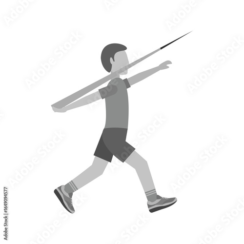Javelin Thrower Illustration