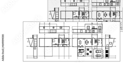 residential building plan concept draft project
