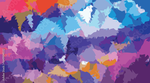 Abstract Geometric Shapes Vibrant Colors vector