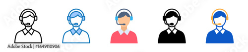 Call Center multiple style icons set design vector illustration. 