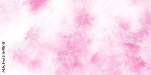 pink watercolor background hand-drawn with cloudy strokes of brushes, light pink abstract watercolor background, Colorful color splashing in the paper for any design, business card and decoration.