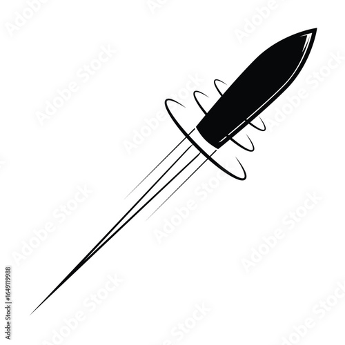 Bullet fast motion vector illustration