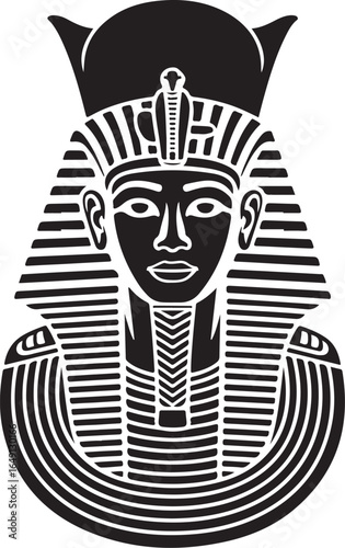 Iconic Pharaoh mask for ancient Egyptian history projects