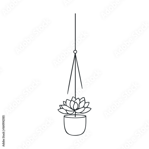 Chic hanging succulent planter for home dcor