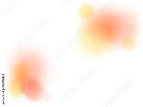 オレンジや黄色の滲んだ水彩テクスチャのふんわり素材