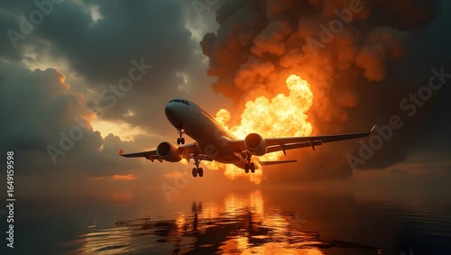 Passenger plane crashes into water
