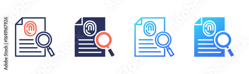 Evidence icon sheet multi style collection