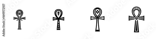 Exploring ancient Egyptian symbols of life and immortality displayed in intricate designs