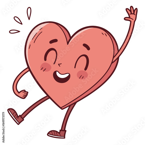 A smiling heart