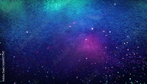 Black dark violet blue petrol teal jade green abstract background. Color gradient ombre blur. Rough grain grainy noise. Light bright neon glow glitter metallic. Festive Christmas