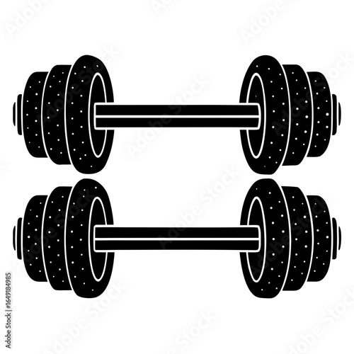 dumbbell isolated on white background