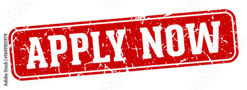 apply now rectangular sign. apply now stamp