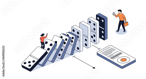 Understanding the domino effect in business processes and strategic decision making