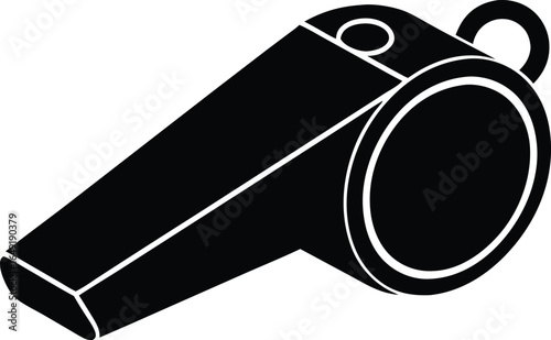whistle silhouette vector illustration