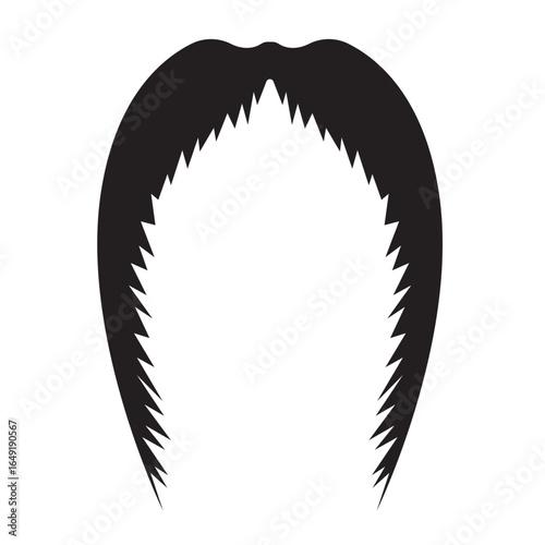 Mustache Icon, Simple Icon Vector Design, best used for presentation, application, web and banner