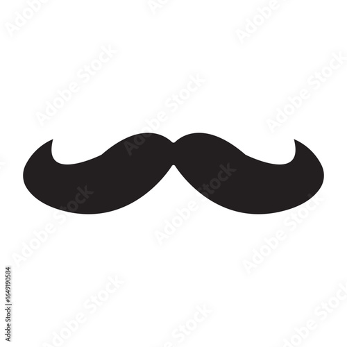 Mustache Icon, Simple Icon Vector Design, best used for presentation, application, web and banner