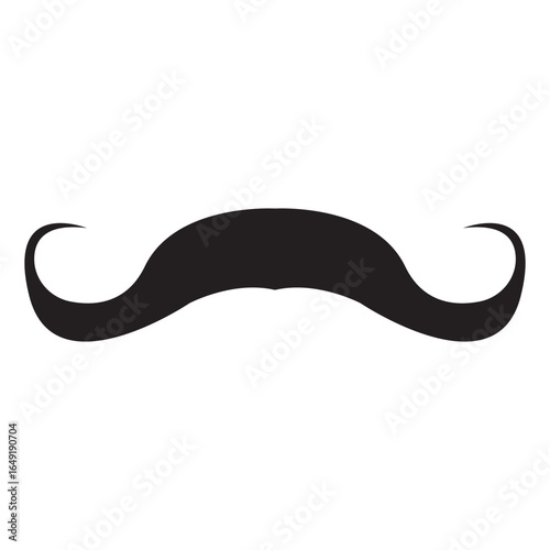 Mustache Icon, Simple Icon Vector Design, best used for presentation, application, web and banner