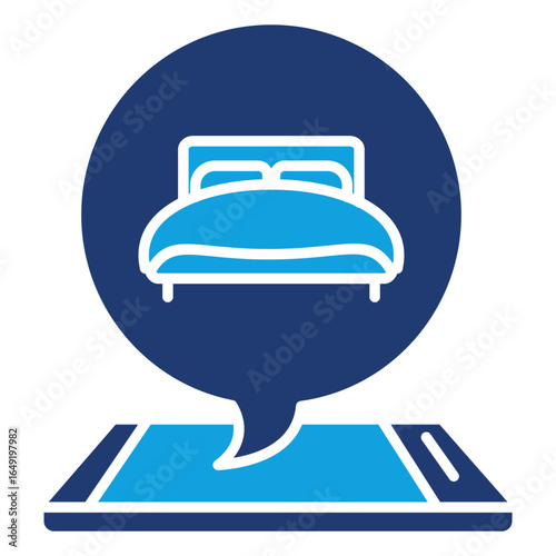 Booking Confirmation Flat Blue Icon